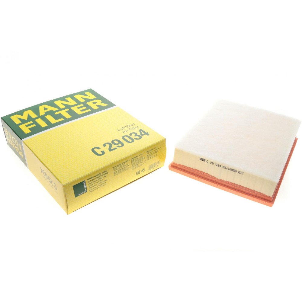 Фильтр воздушный Audi A1 1.6TDI/2.0TFSI 14-18/Seat Toledo/Skoda Rapid 1.6TDI 15-19 C 29 034 MANN-FILTER
