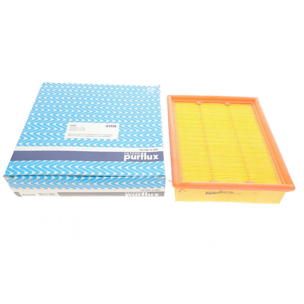 Фильтр воздушный Fiat Multipla 1.6/1.9JTD 99-10 - A1038 PURFLUX