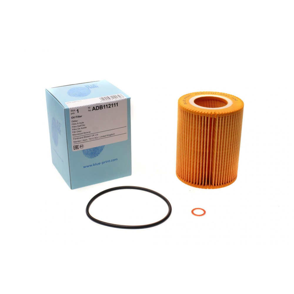 Фільтр масляний BMW 3 E36/ E46/ 5 E39/ E60/ E61/ 7 E38/ E65/ E66/ E67/ X5 E53 97-10 ADB112111 BLUE PRINT