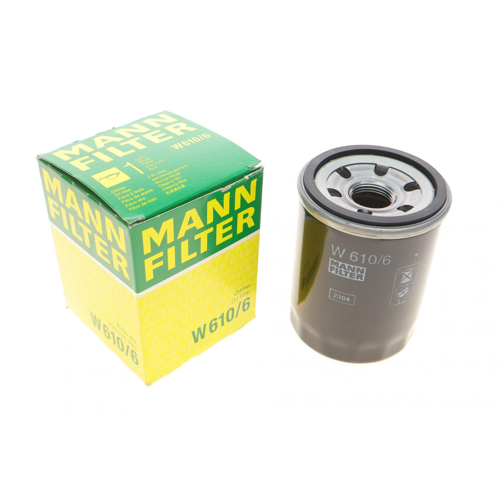 Фильтр масляный Honda Accord 1.6-2.4 83-/Civic 1.0-2.0 87-/HR-V 1.5-1.8 99-/CR-V 1.5-2.4 95- W 610/6 MANN-FILTER