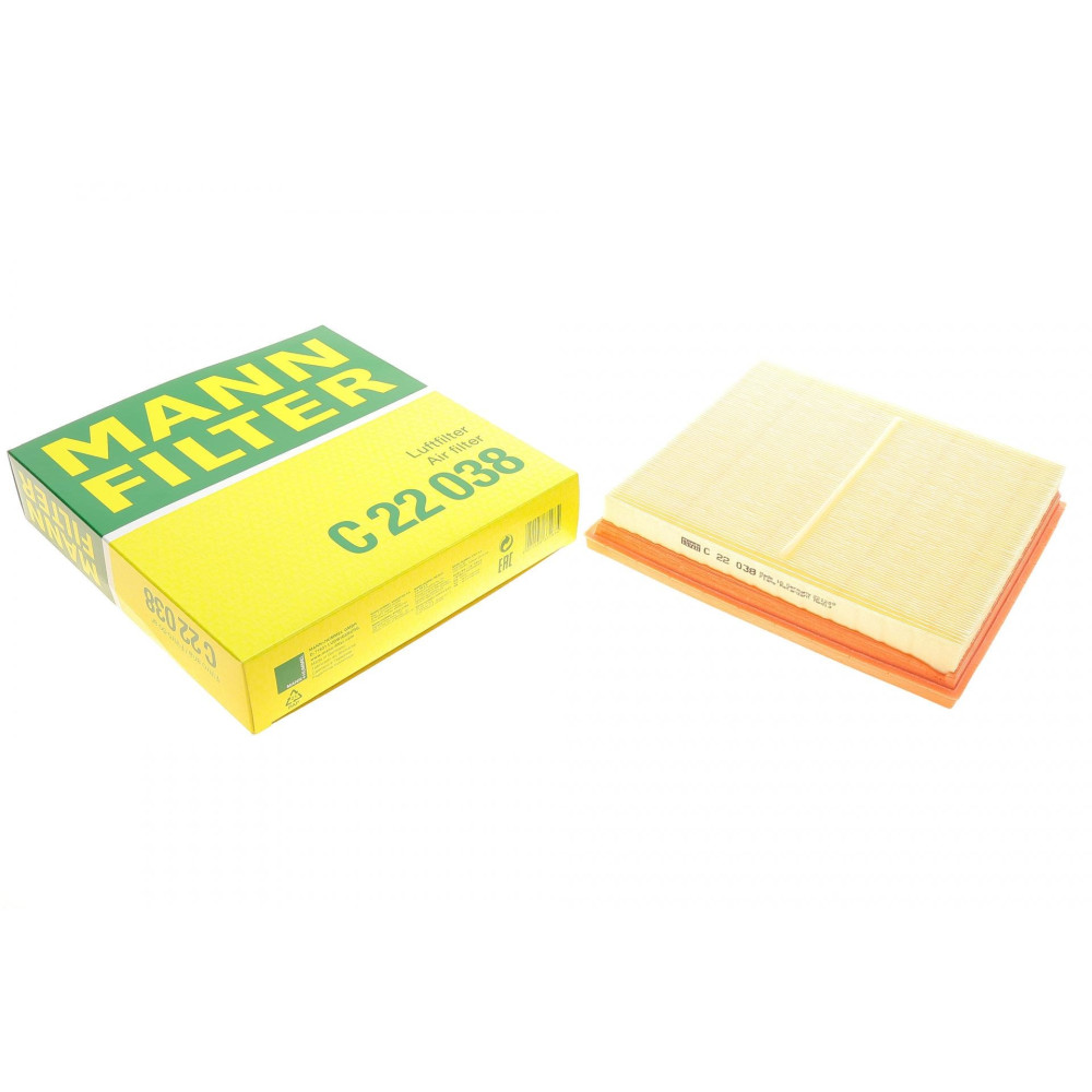 Фільтр повітряний Subaru Forester 2.0AWD/2.5AWD 18-/Impreza/XV 1.6/2.0 16-/Outback 2.5 20- C 22 038 MANN-FILTER