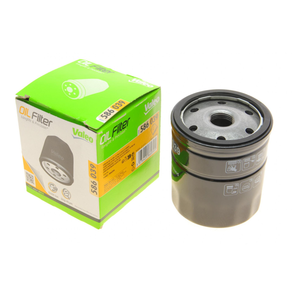 Фильтр масляный Ford Fiesta 1.2-1.6 95- /Skoda Felicia 94-01/Mazda 2 1.2-1.4 02-07 - 586039 VALEO