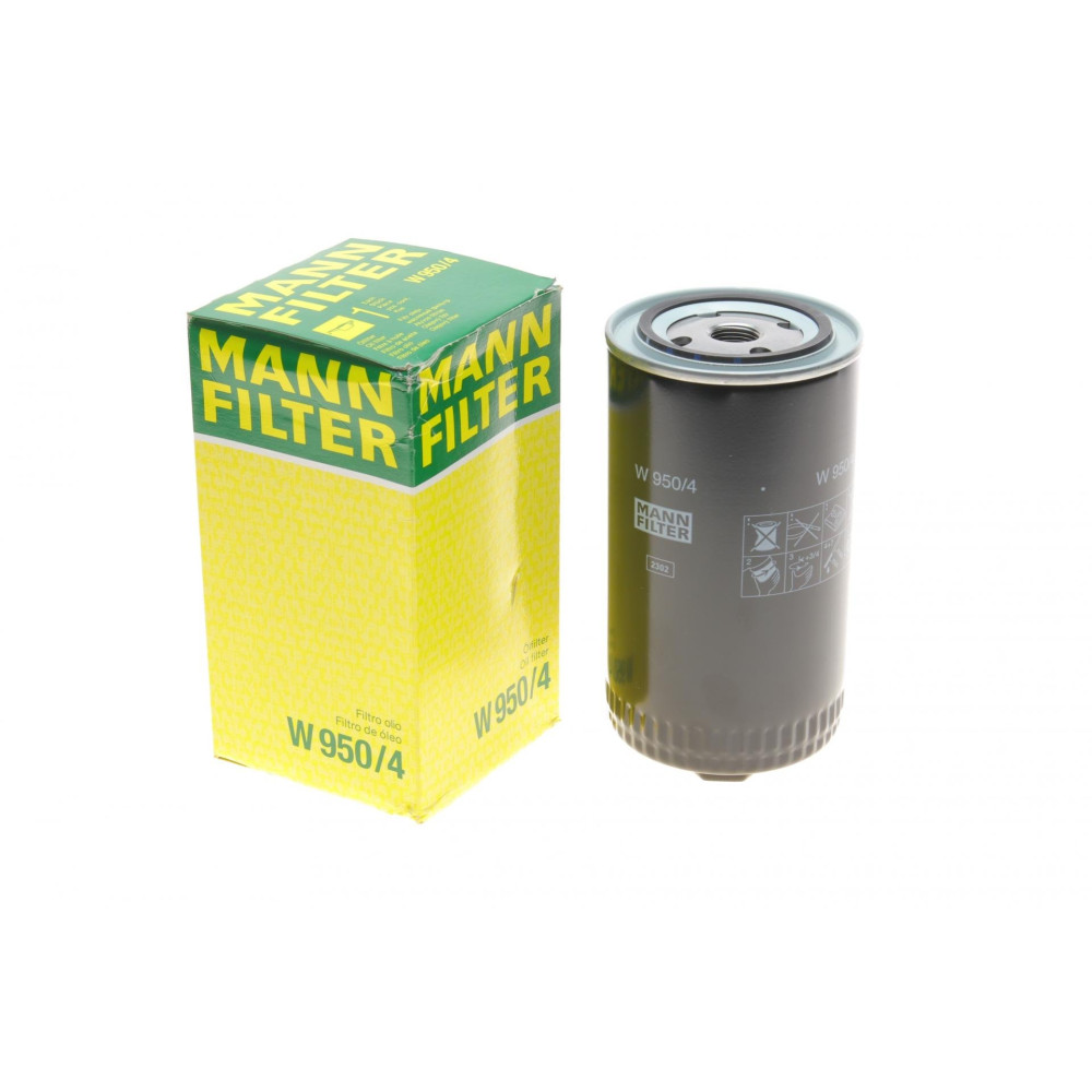 Фільтр масляний VW T4 2.4D/2.5TDI 90-03/Volvo 940/960 2.4TD 90-96 W 950/4 MANN-FILTER
