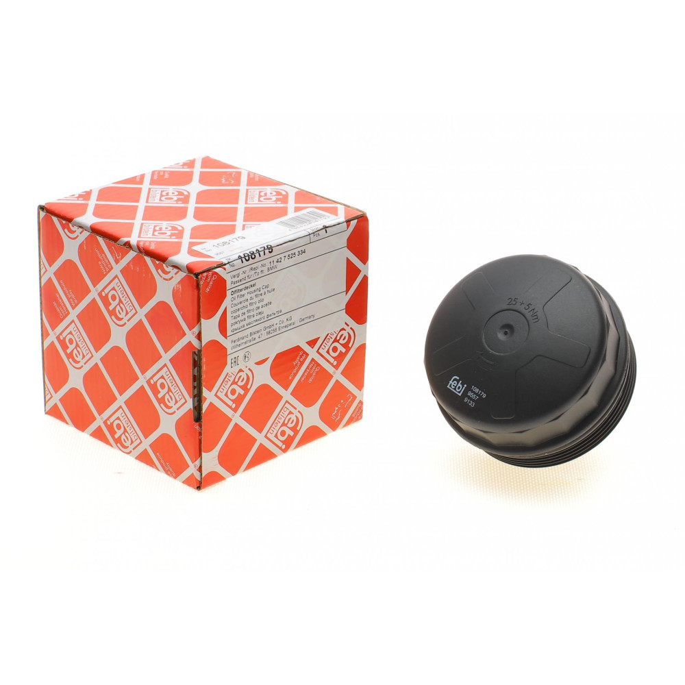 Крышка фильтра масляного BMW 1/3/4/5 N20/N52/N53/N54/N55 04- - 108179 FEBI BILSTEIN