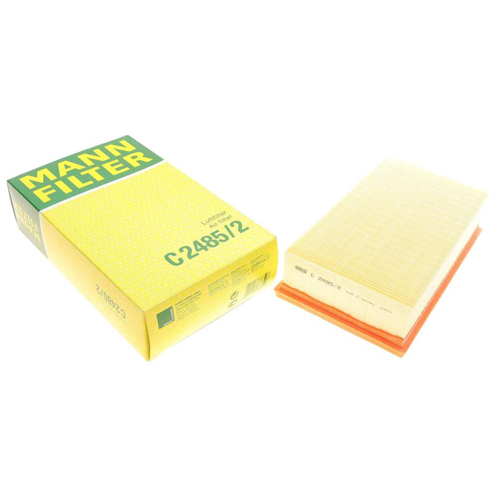 Фильтр воздушный Renault Clio 1.2-1.6 16V 05-14/Nissan Juke/NV200 1.5dCi 09-/Micra 1.5dCi 03-10/Note C 2485/2 MANN-FILTER
