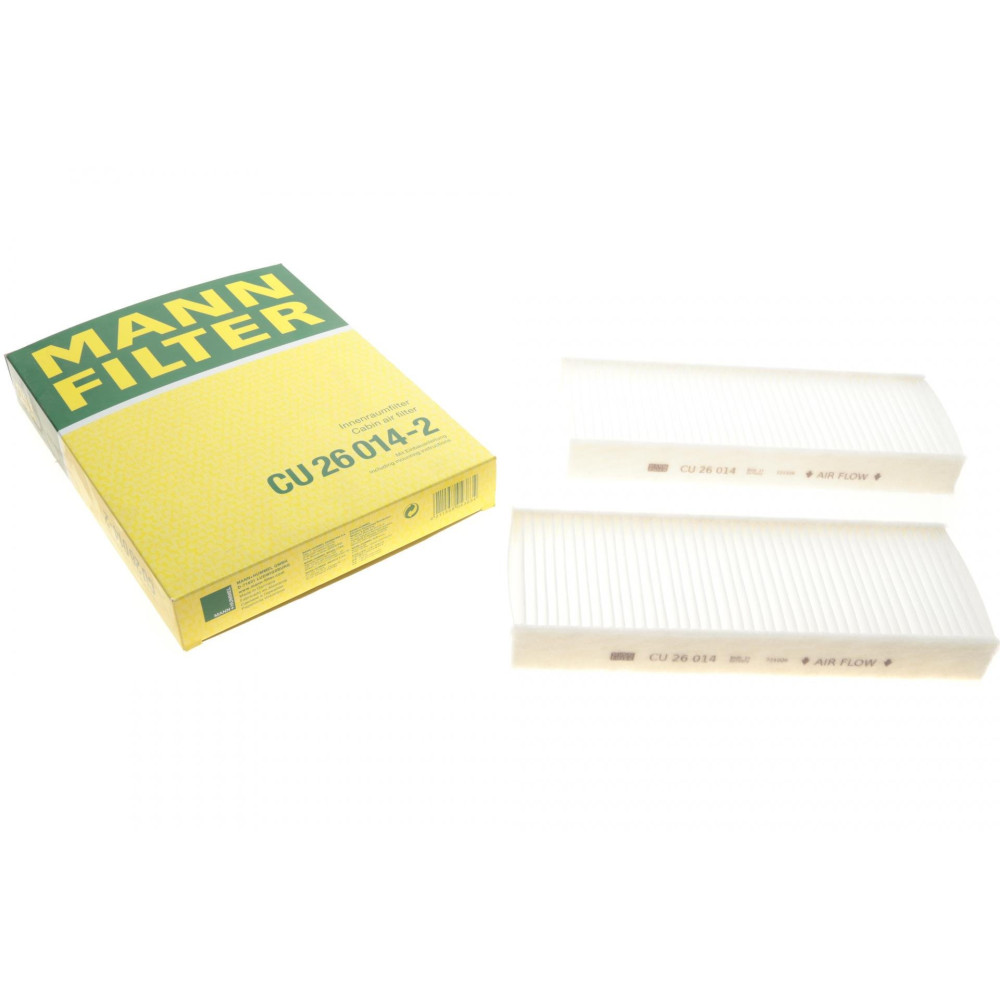 Фільтр салону Opel Astra L 21-/Peugeot 308 13-/408 22-/508 18- к-кт 2 шт. CU 26 014-2 MANN-FILTER