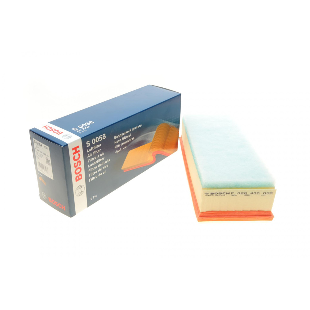 Фільтр повітряний Fiat Scudo/Citroen Jumpy 2.0 HDI 07- з поролоном - F 026 400 058 BOSCH