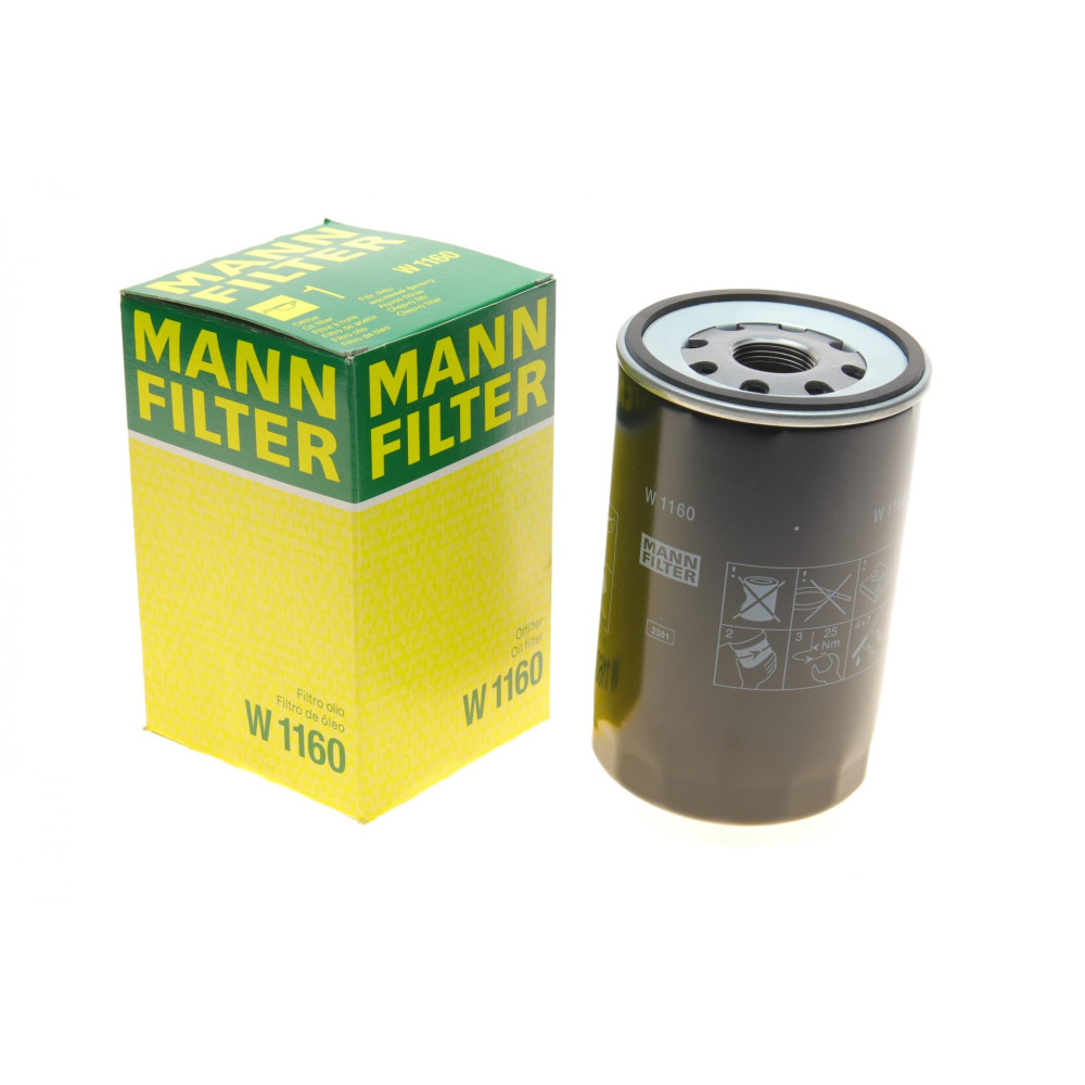 Фильтр масляный MAN G90 4.6/6.9 87-95/L2000 4.6/6.9 94-/CLA 4.6/6.9 06- W 1160 MANN-FILTER
