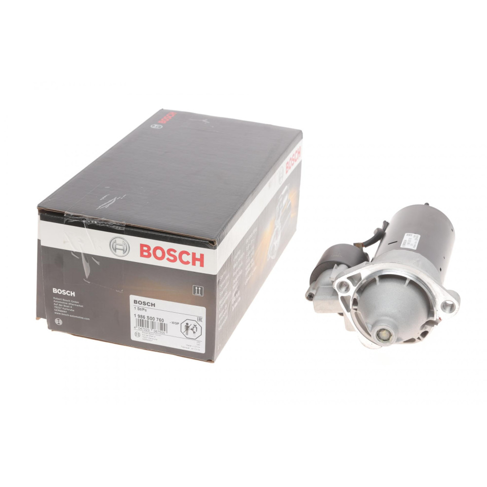 Стартер VW Passat/Audi A4/A6 1.9 TDi 96-05/Skoda Superb 1.9 TDi 01-08 12V/1.8kw z=9 - 1 986 S00 760 BOSCH