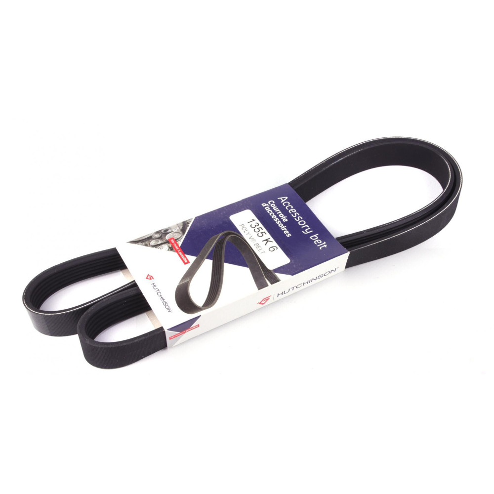 Ремінь генератора Citroen Berlingo/Jumpy/Peugeot Expert/Partner 1.6HDI 6PK1355 1355 K 6 HUTCHINSON