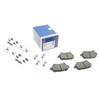 Колодки тормозные задние Opel Astra G/Combo 01-/Kia Cee'd 15-к-кт с пластинами - 0 986 495 319 BOSCH