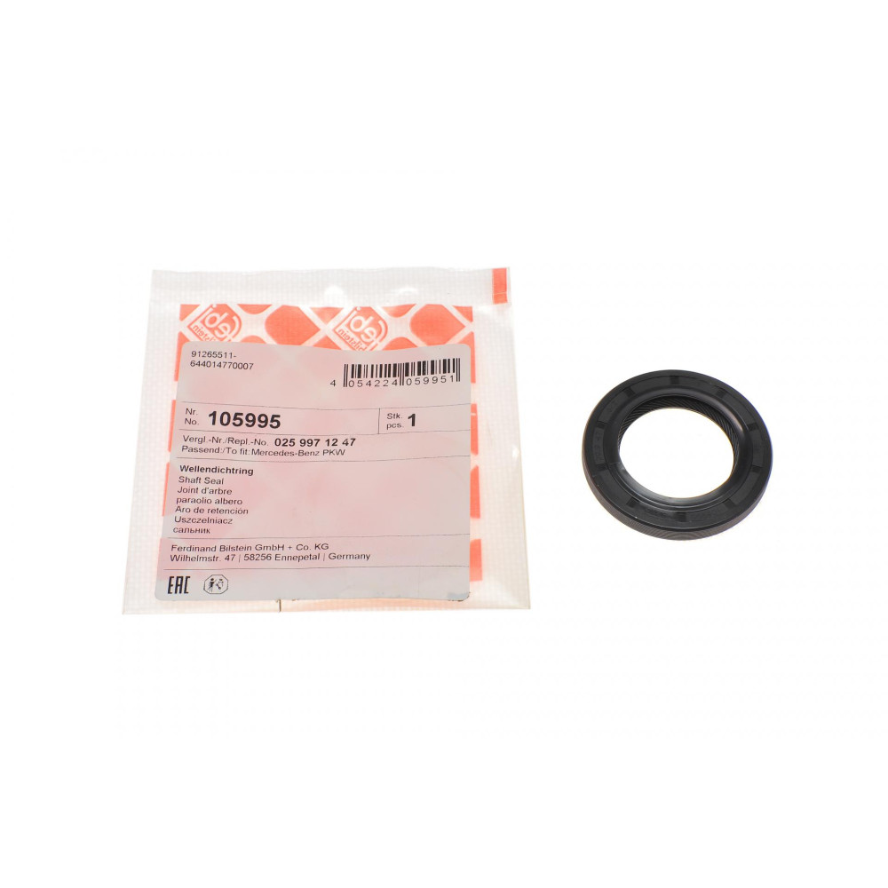 Сальник вала первичного КПП Mercedes Sprinter 96-06 29.9x47x6/7 - 105995 FEBI BILSTEIN