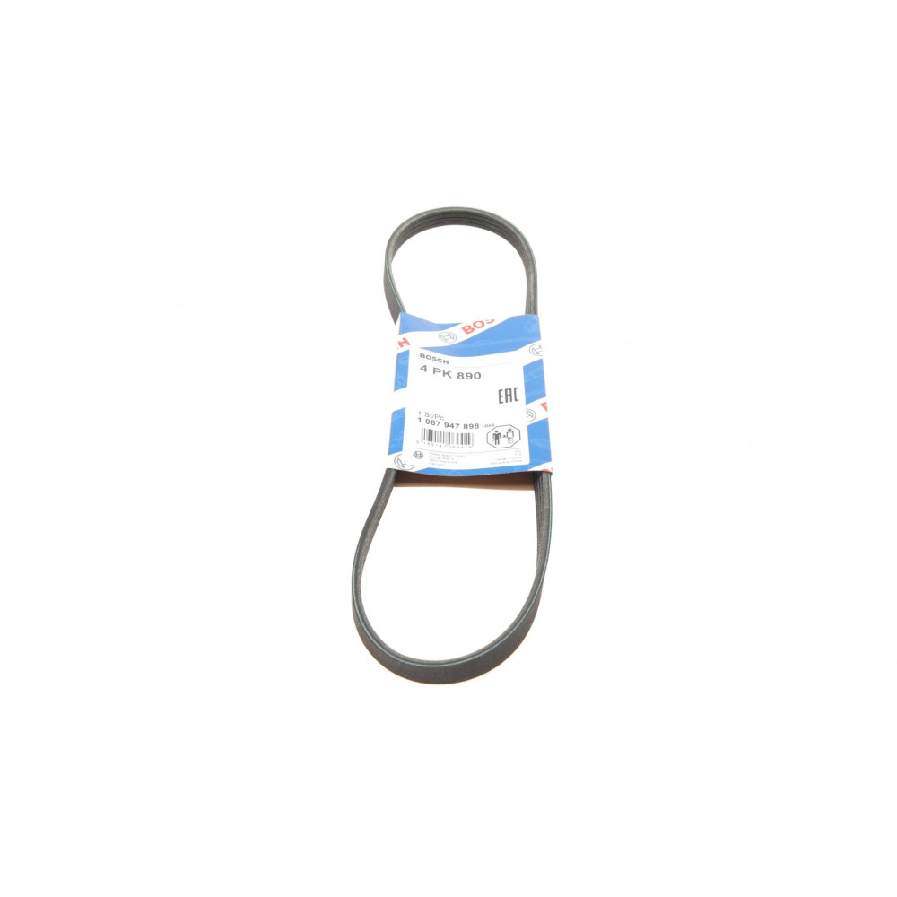 Ремень генератора Hyundai Tucson/i30/Kia Sportage/Carens/Ceed/Suzuki Grand Vitara 04-/Audi 4PK890 - 1 987 947 898 BOSCH