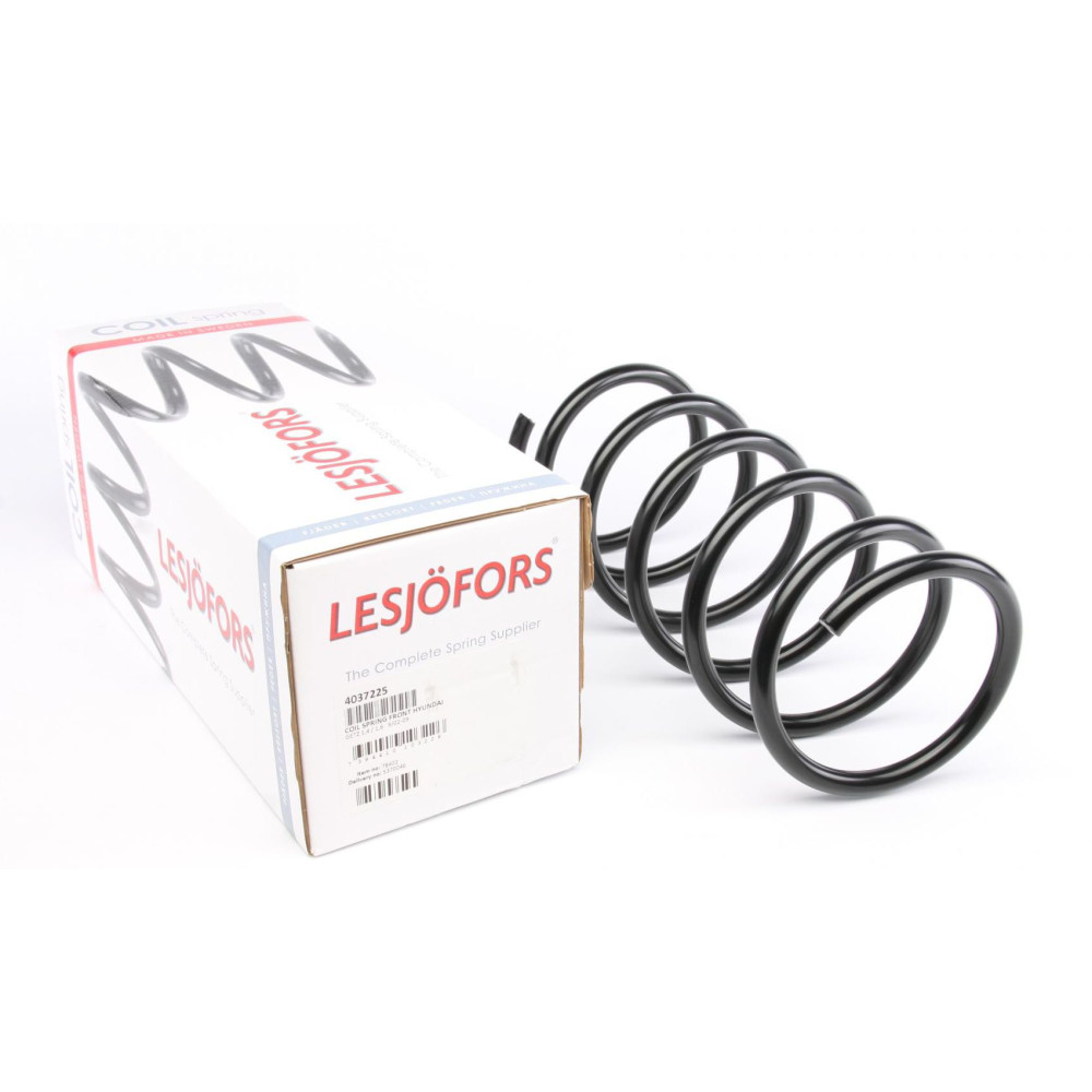 Пружина передня Hyundai Getz 1.4i/1.6 02-10 нахилена зад.частина 4037225 LESJOFORS