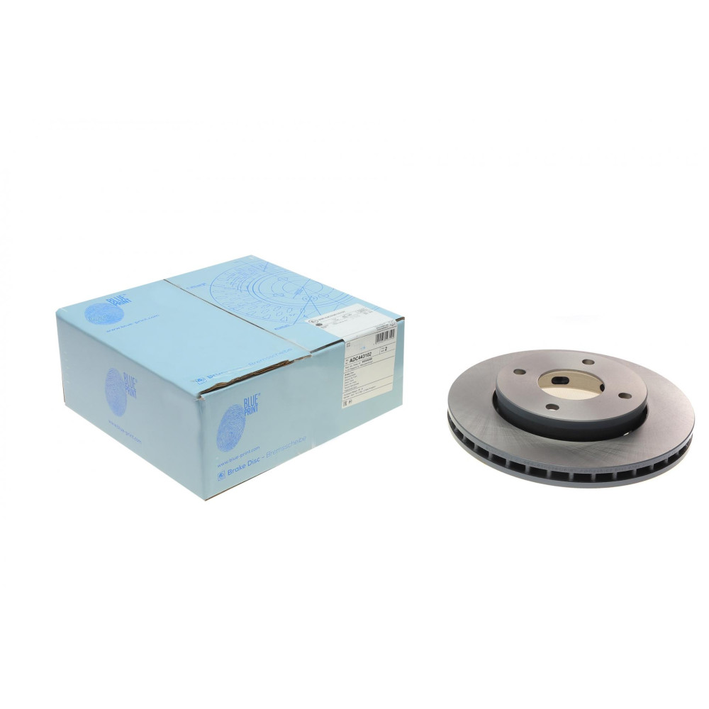 Диск гальмівний передній Mitsubishi Colt 04-13/Smart Forfour 03-08 256x25 ADC443102 BLUE PRINT