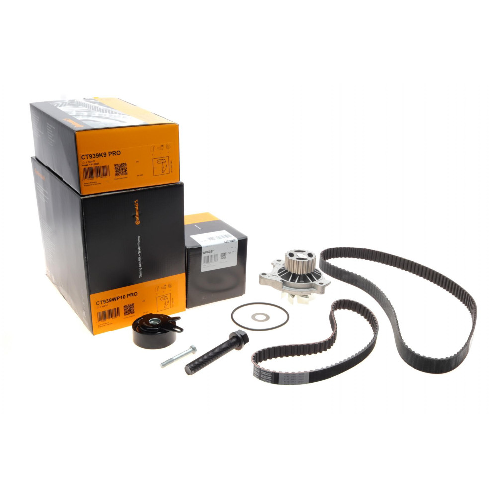 Комплект ГРМ + ТНВД + помпа VW T4 2.4D 90-03 26.4x122z/20.1x77z 2 ременя CT939WP10PRO CONTINENTAL
