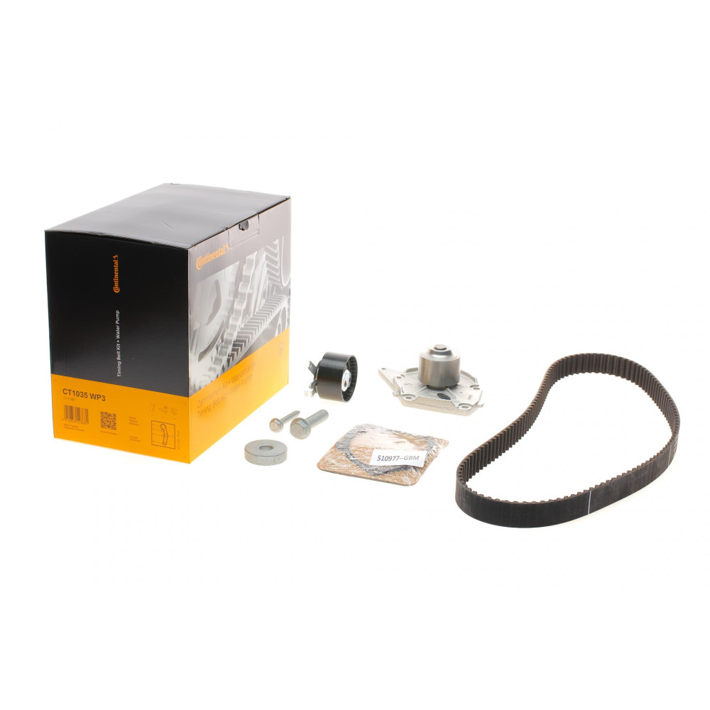 Комплект ГРМ + помпа Renault Clio/Kangoo/Megane/Scenic/Dacia Dokker/Duster/Logan 1.5dCi 01-27x123z CT1035WP3 CONTINENTAL
