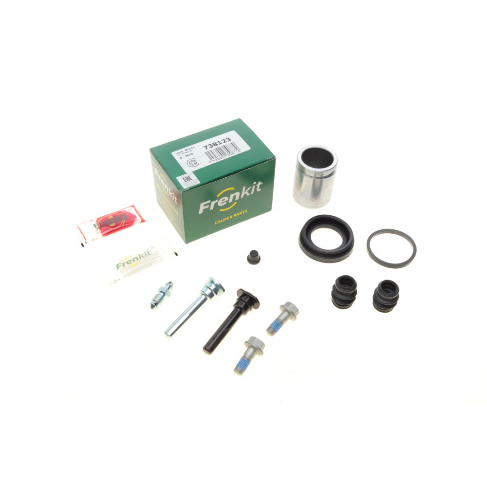 Ремкомплект суппорта заднего Hyundai Santa Fe 01- d=36mm Mando +поршень/направляющая 738123 FRENKIT