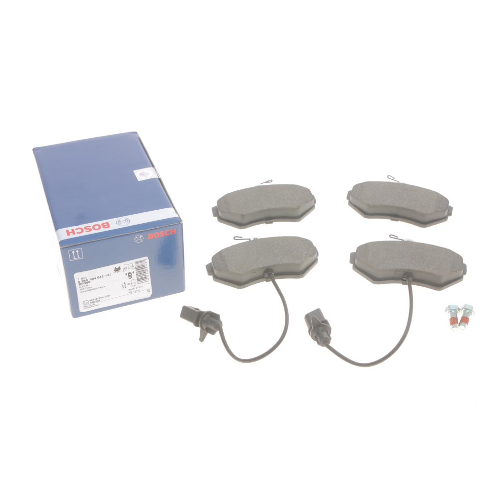 Колодки гальмівні передні Audi A4 94-08/Seat Exeo 08-13/VW Passat B5 96-00 +датчики - 0 986 494 042 BOSCH