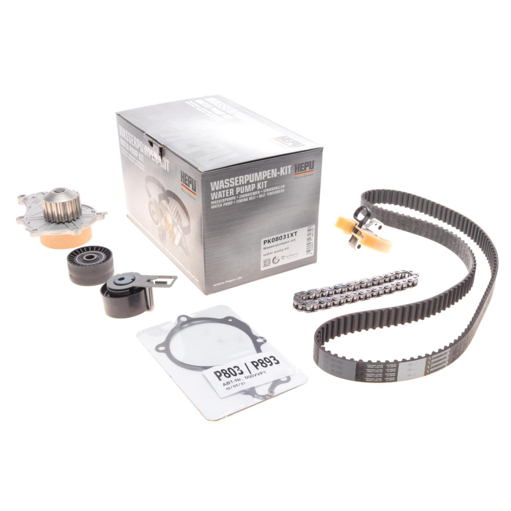 Комплект ГРМ + насос Citroen Berlingo/Jumpy 1.6HDi 10-141x25.4 + цепь и натяжник маслонасоса PK08031XT HEPU