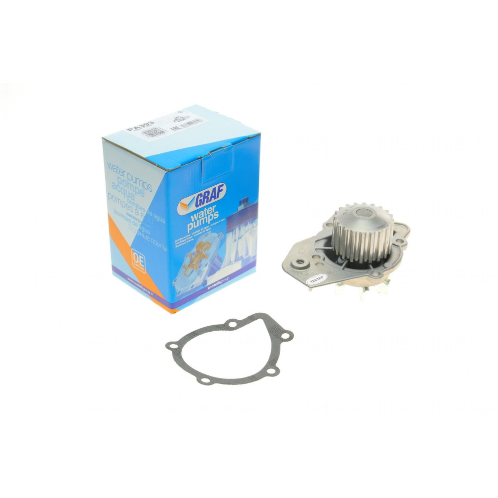 Помпа воды Peugeot 205/305/306/309/405 1.7D/1.8TD/XDT/1.9D/TD/SRDT/STD 86-02 20z B/B 7 лоп PA393 GRAF Помпа воды Peugeot 205/305/306/309/405 1.7D/1.8TD/XDT/1.9D/TD/SRDT/STD 86-02 20z B/B 7 лоп PA393 GRAF