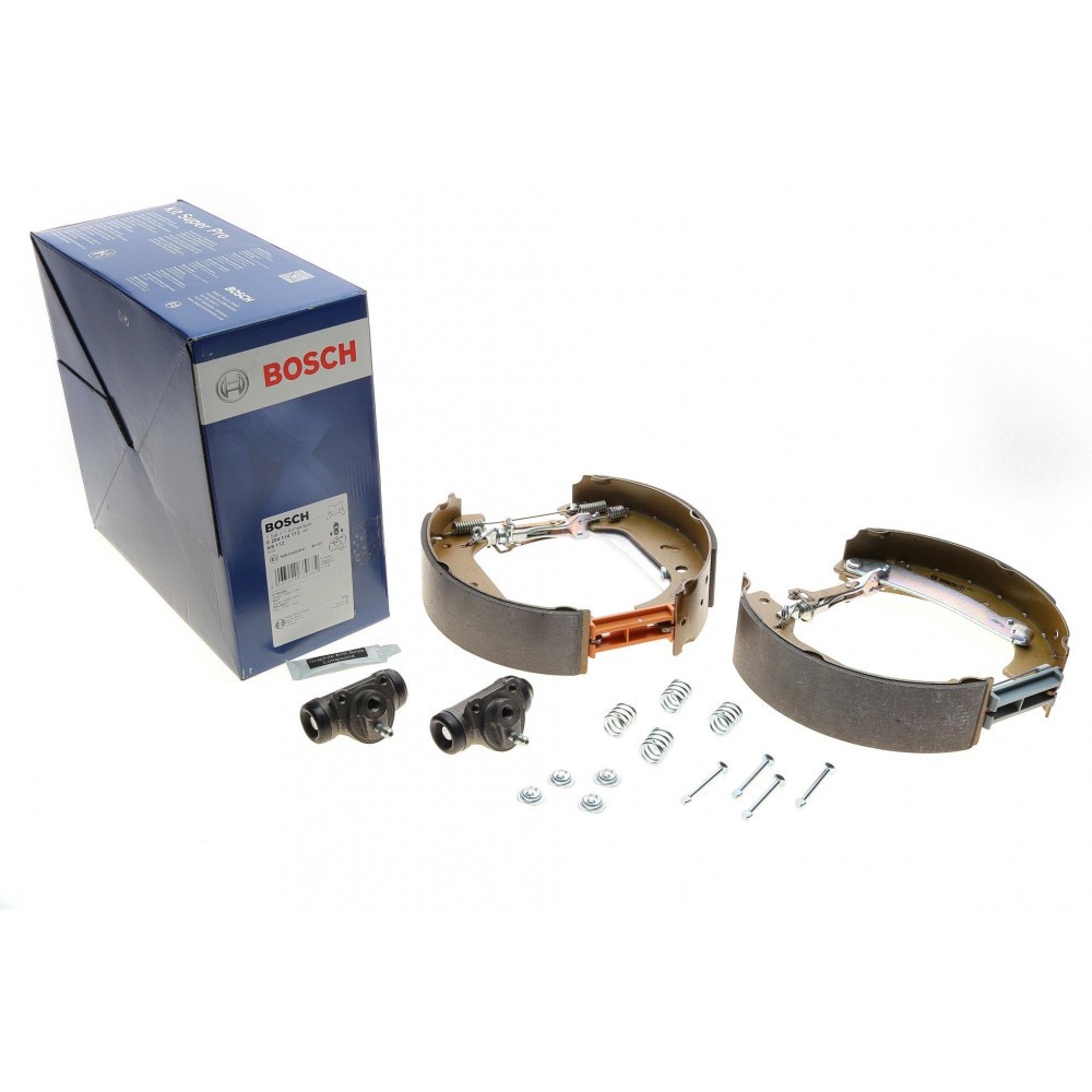 Колодки гальмівні задні Citroen Jumpy/Fiat Scudo/Peugeot Expert 94-06 барабанні ремкоплект - 0 204 114 112 BOSCH