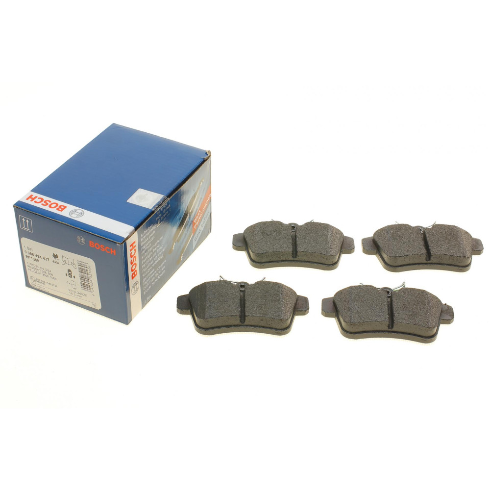 Колодки гальмівні задні Citroen C4 09-/DS4/DS5 11-15/Peugeot 308/508/3008/5008 09-18 - 0 986 494 437 BOSCH