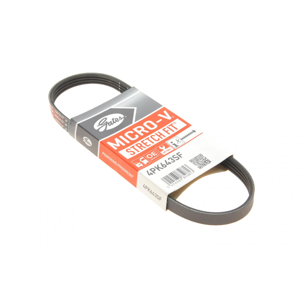 Ремень генератора Opel Astra J/Insignia A/Alfa Romeo 159 1.6/1.8 05-17 4PK643SF GATES