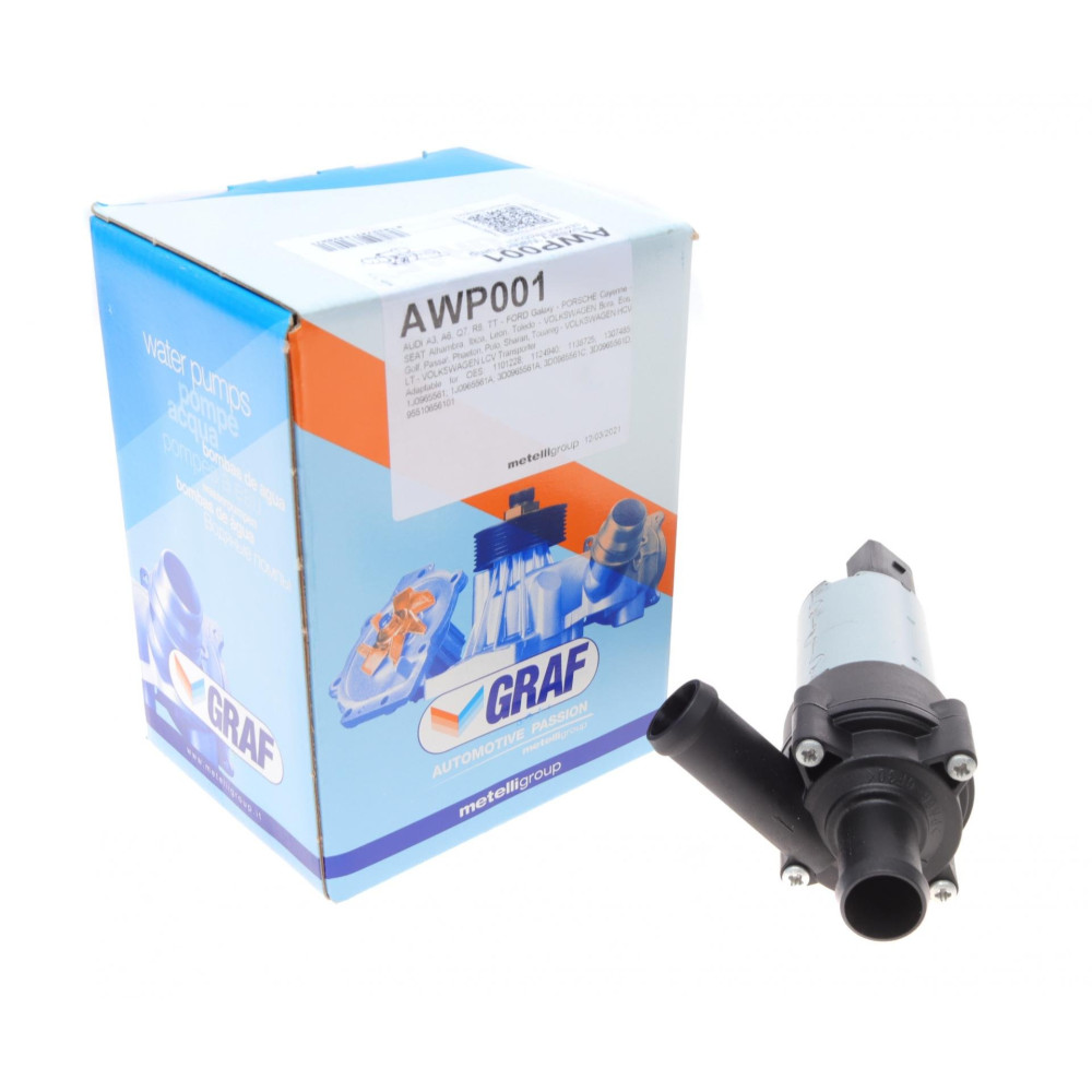 Насос системи охолодження додатковий Audi A3/A6/Q7/R8 01-15/VW LT/T4/Passat/Golf/Touareg 94-10 AWP001 GRAF