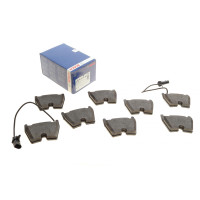 Колодки гальмівні передні Audi A4/A5/A6/VW Phaeton 02-17 Brembo з датчиком 95.5x74.4x16.3 - 0 986 494 216 BOSCH