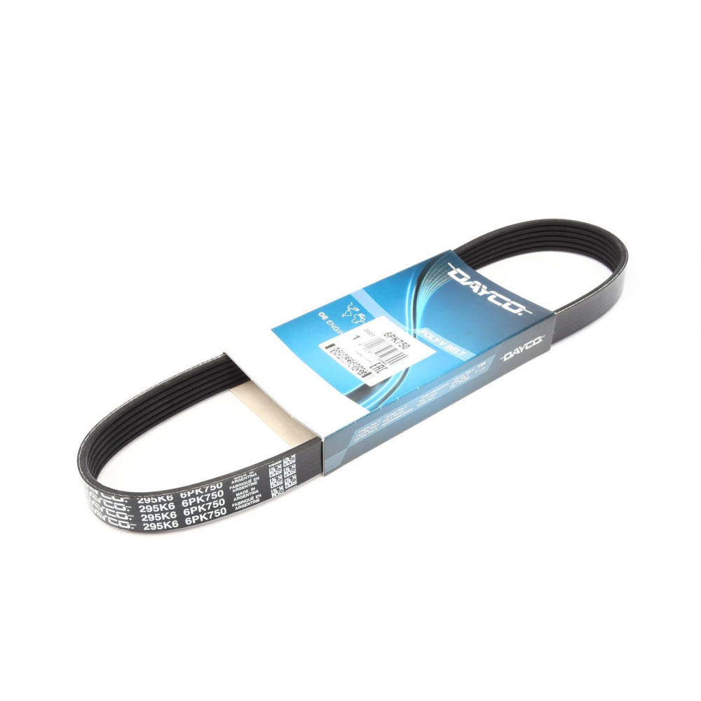 Ремень генератора Peugeot Partner 1.8/VW Caddy II 1.4/1.6 95-04 6PK750 DAYCO