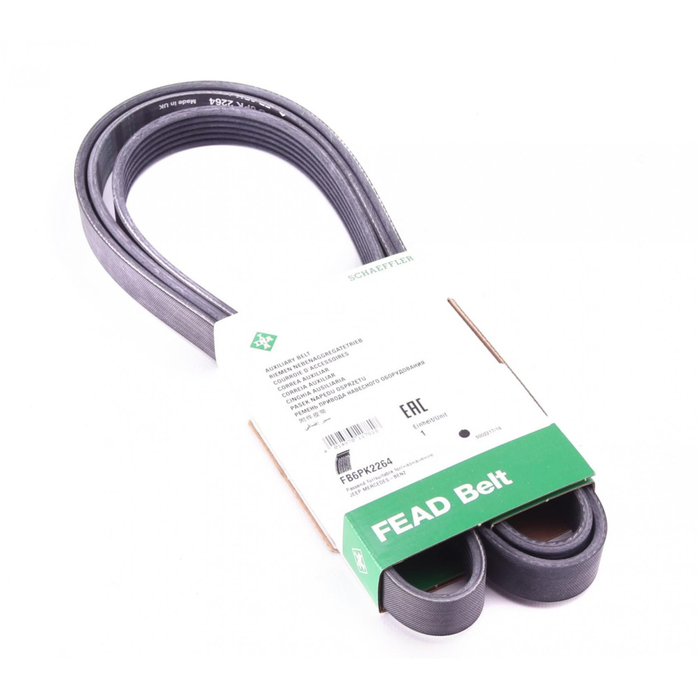 Ремень генератора Mercedes Sprinter CDI-AC с обводным роликом FB 6PK2264 INA