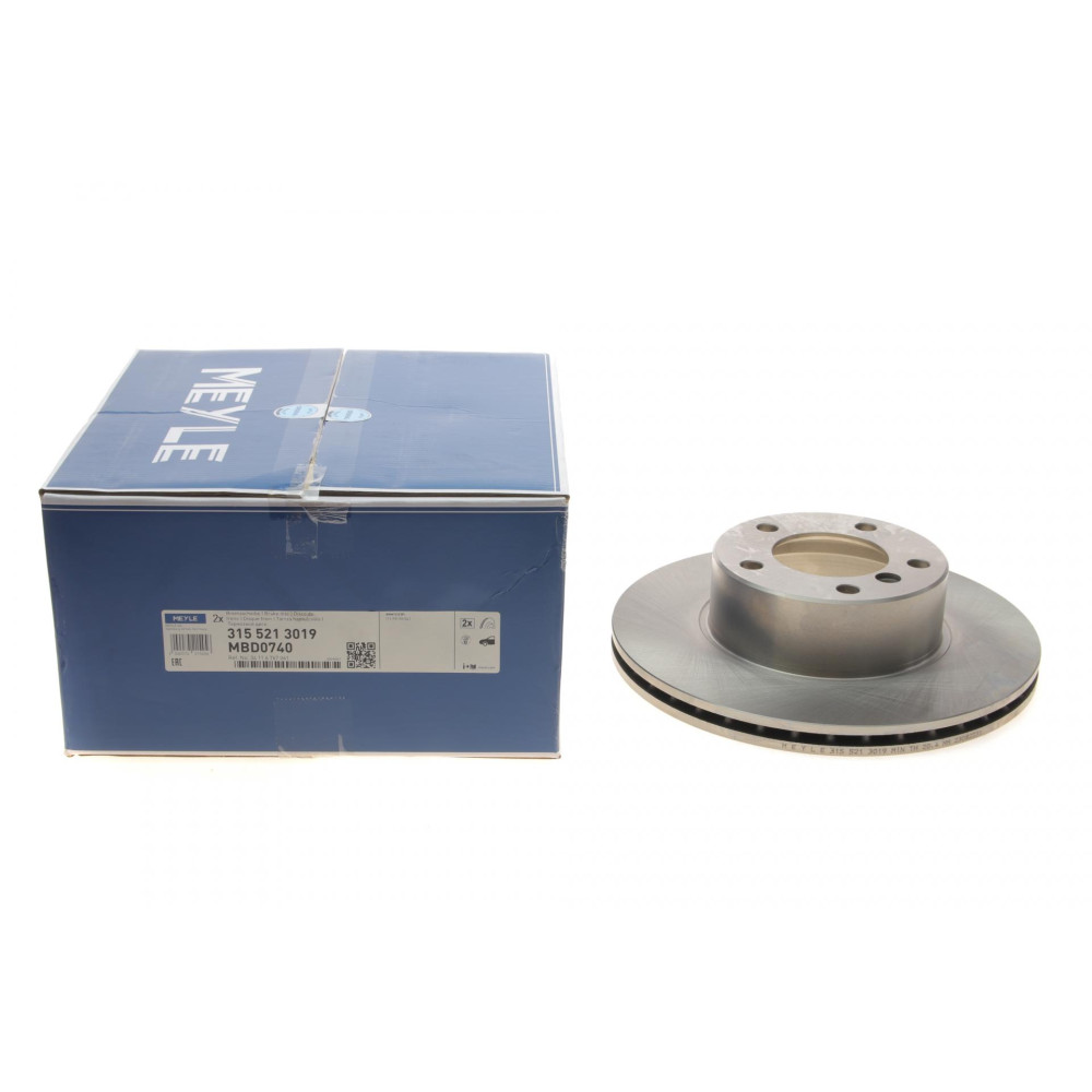 Диск гальмівний передній BMW 5 E39 95-04 296x22 - 315 521 3019 MEYLE