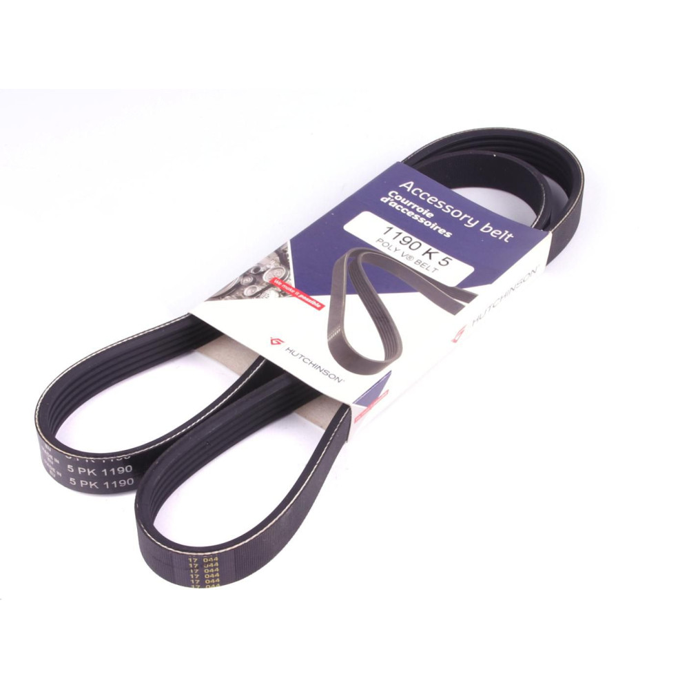 Ремінь генератора Citroen/Fiat 5PK1190 1190 K 5 HUTCHINSON