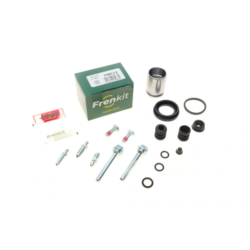 Ремкомплект суппорта заднего VW Golf/Passat 91-99 d=38mm Lucas +поршень/направляющая 738112 FRENKIT