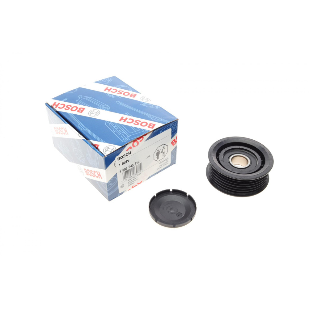 Ролик генератора Mercedes Sprinter CDI ручейковый паразитный 69х26.4 INA - 1 987 945 812 BOSCH