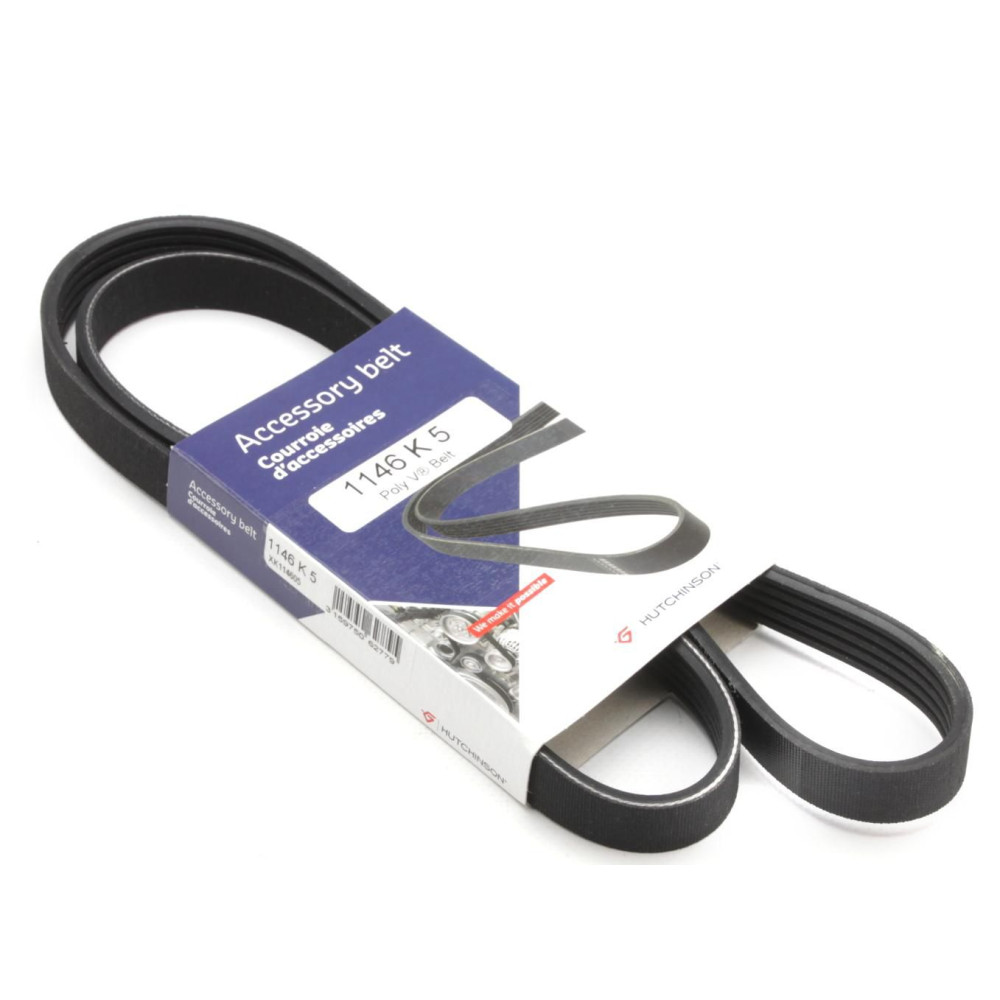 Ремінь генератора Fiat Doblo 1.4 05- 5PK1146 1146 K 5 HUTCHINSON