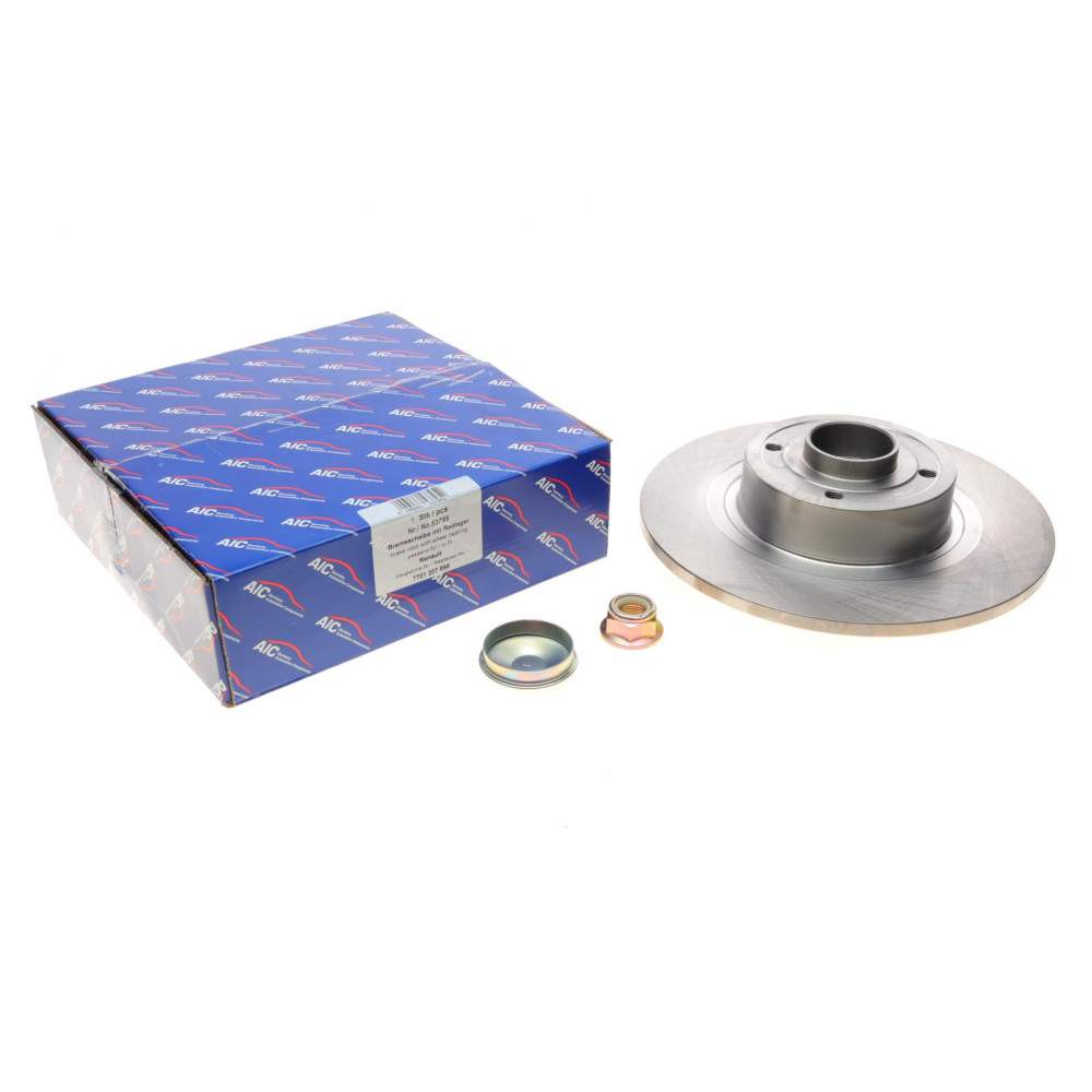 Диск гальмівний задній Renault Scenic II 03- 270х10 +ABS з підшипником 53795 AIC