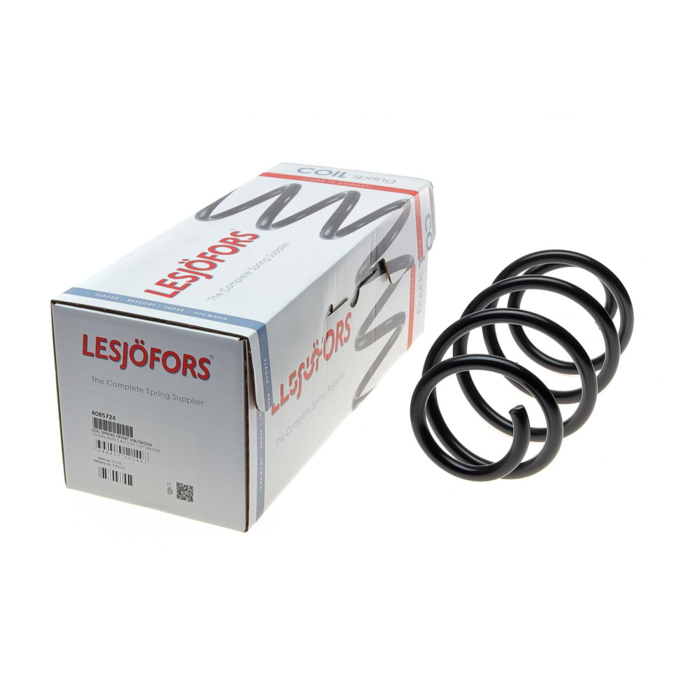 Пружина передня Skoda Yeti 1.8TSI/2.0TDI 4x4 09-17 SUV/VW Touran 1.9-2.0TDI АКПП 03-15 вен 4085724 LESJOFORS