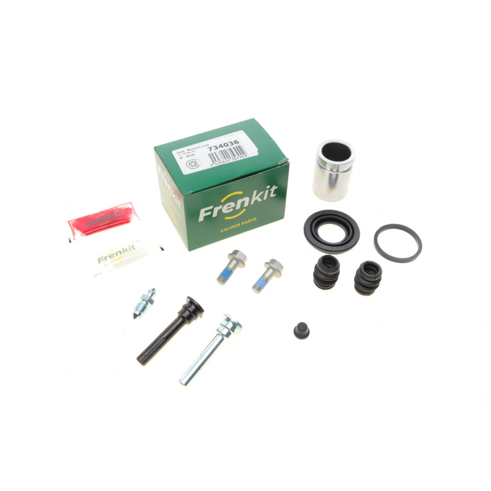 Ремкомплект суппорта заднего Hyundai Sonata 98-04 d=34mm Mando +поршень/направляющая 734036 FRENKIT