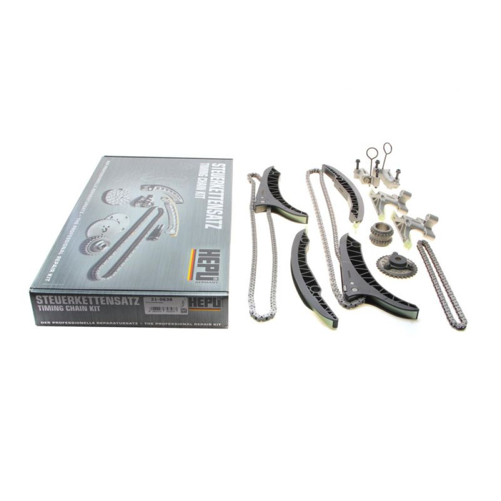 Комплект ланцюга ГРМ BMW 5 F10/7 F01/F02/F03/F04/X5 E70/F15/F85/X6 E71/E72 08-14 N63 - 21-0638 HEPU
