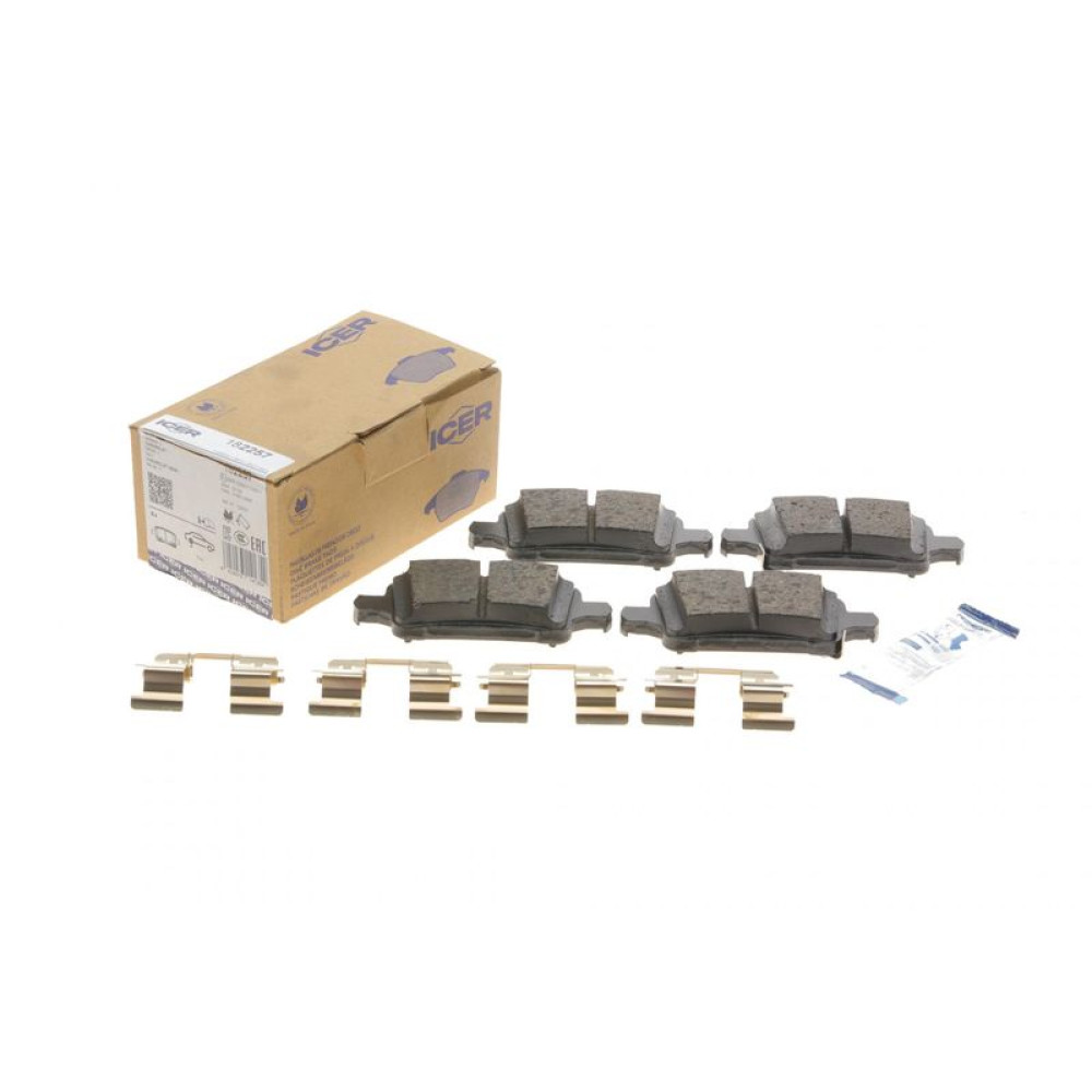 Колодки гальмівні задні Chevrolet Cruze 15-/Bolt 16-/Opel Astra K 15- 182257 ICER