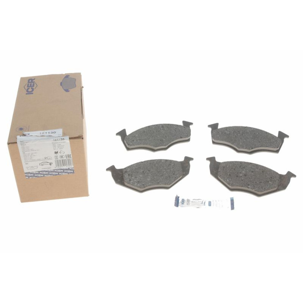 Колодки гальмівні передні Seat Arosa 97-04/Skoda Fabia 99-14/Roomster 07-15/VW Polo 94-09 181130 ICER