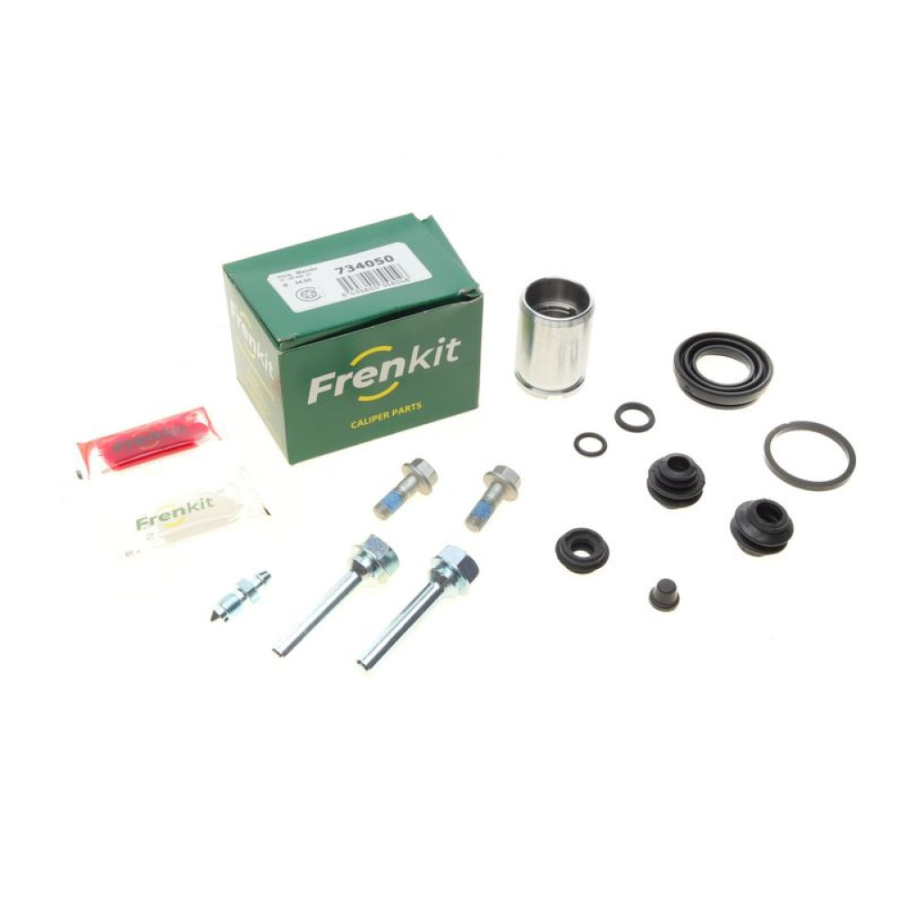 Ремкомплект суппорта заднего Hyundai Solaris/Kia Rio 11- d=34mm+ поршень/направляющая Mando - 734050 FRENKIT