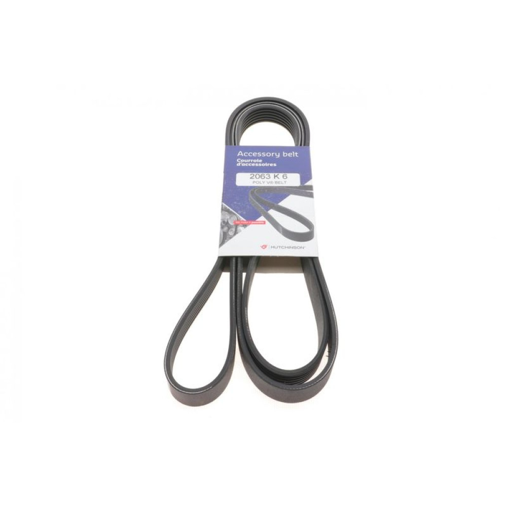 Ремень генератора BMW 3E90/E91/E92 3.0D 06-13/5E70 3.0D 06-13/X3E83 3.0D 04-11 6PK2063 2063 K 6 HUTCHINSON