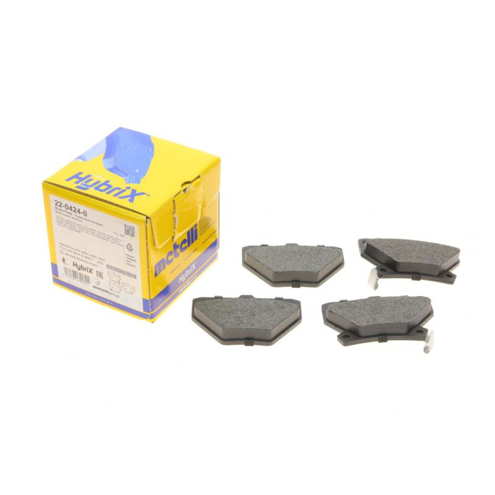 Колодки гальмівні задні Toyota Corolla 01-08/Prius 00-09/Yaris/Celica 99-05 22-0424-0 METELLI