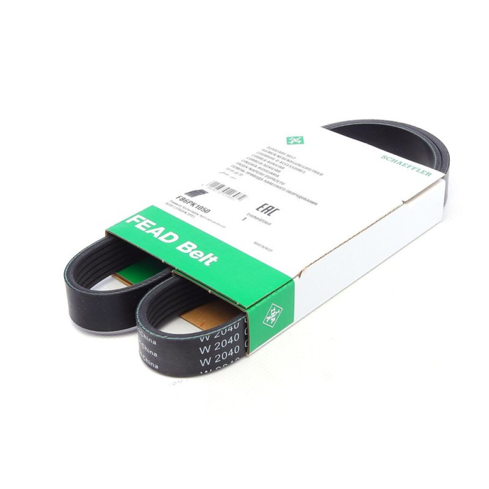 Ремень генератора VW Caddy III/Golf V/Passat 1.9D/TD +AC с электр. посыл. руль FB 6PK1050 INA