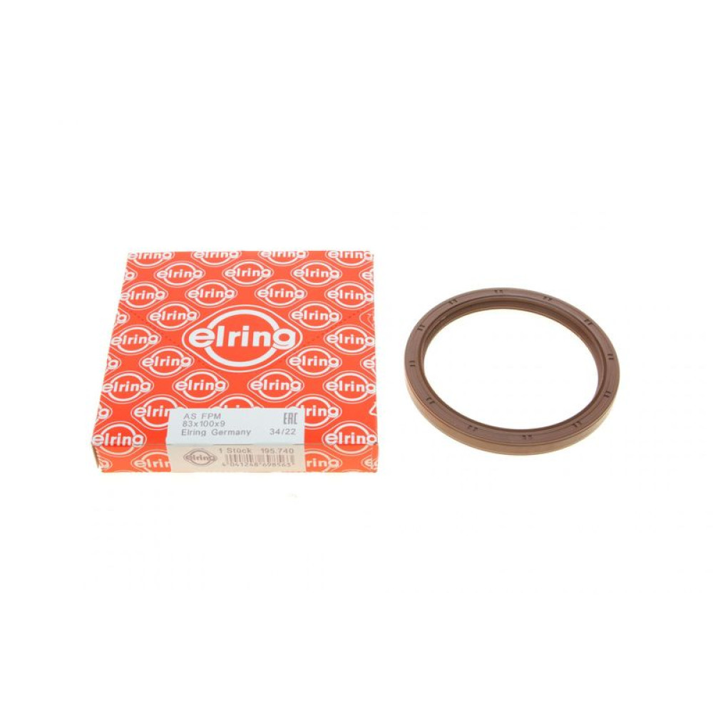 Сальник колінвалу задній Kia Rio 00-05 83х100х9 195.740 ELRING