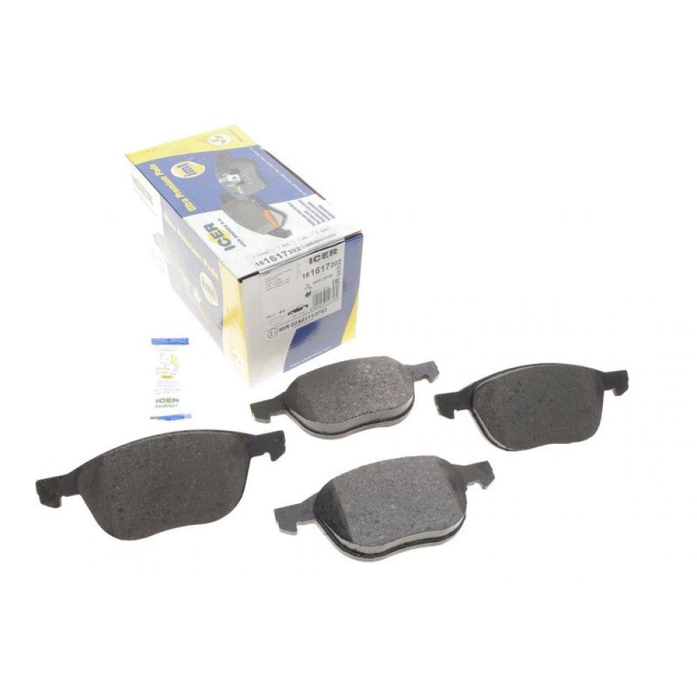 Колодки гальмівні передні Ford Transit Connect/Tourneo Connect/Kuga 13-/Focus/C-Max 07- 181617-202 ICER