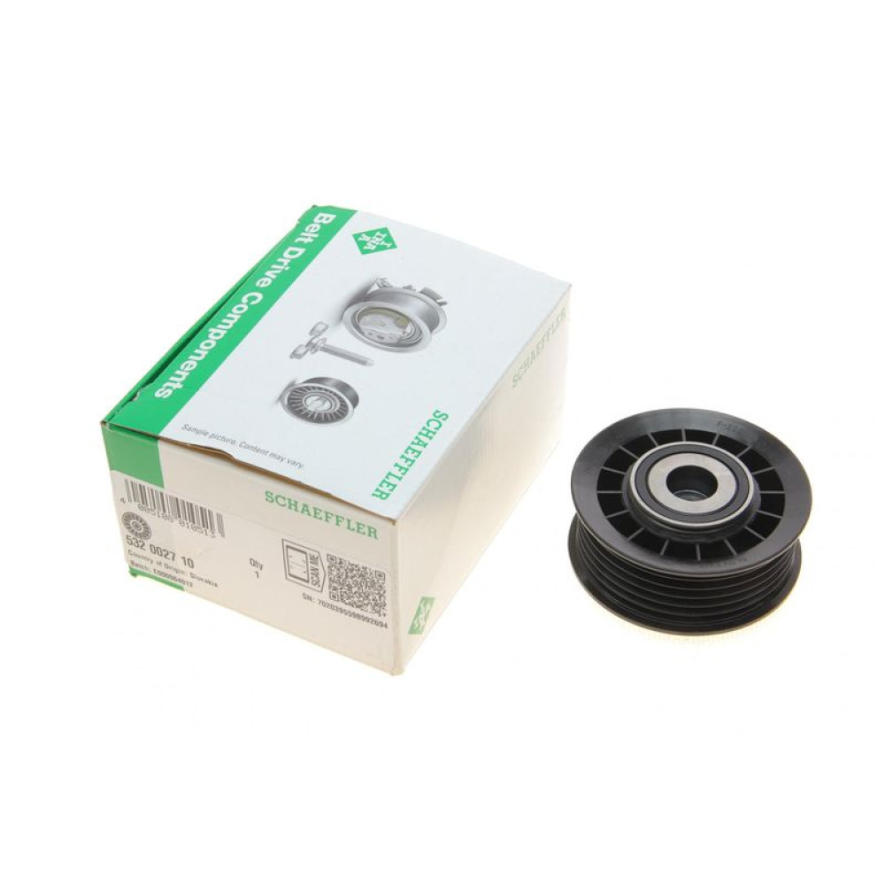 Ролик генератора Mercedes Sprinter 2.3 TDI 95-00 паразитный 64х21.8, OM601.943 532 0027 10 INA